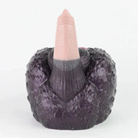 8.26in Dog Fantasy Silicone Dildo With Masturbator G-Spot Sensory Play
