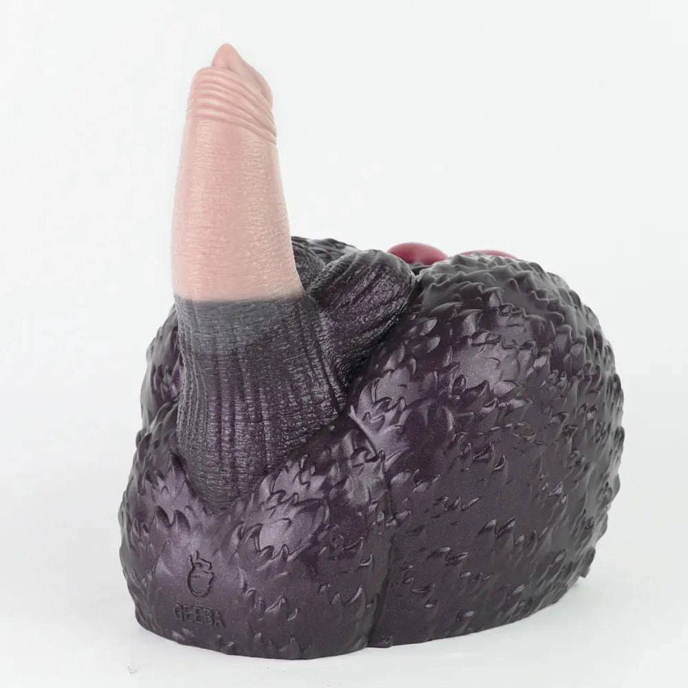 8.26in Dog Fantasy Silicone Dildo With Masturbator G-Spot Sensory Play