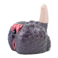 8.26in Dog Fantasy Silicone Dildo With Masturbator G-Spot Sensory Play