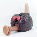 8.26in Dog Fantasy Silicone Dildo With Masturbator G-Spot Sensory Play
