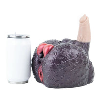 8.26in Dog Fantasy Silicone Dildo With Masturbator G-Spot Sensory Play