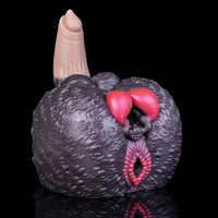 8.26in Dog Fantasy Silicone Dildo With Masturbator G-Spot Sensory Play