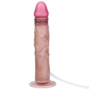 8.26in Double Density Silicone Soft Ejaculating Dual Ended Large Dildo