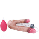 8.26in Double Density Silicone Soft Ejaculating Dual Ended Large Dildo