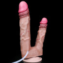 8.26in Double Density Silicone Soft Ejaculating Dual Ended Large Dildo