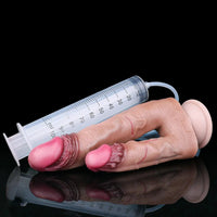 8.26in Double Density Silicone Soft Ejaculating Dual Ended Large Dildo