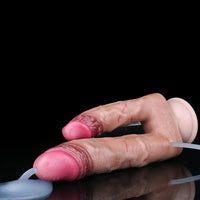 8.26in Double Density Silicone Soft Ejaculating Dual Ended Large Dildo