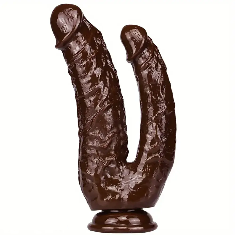 8.26in Double-Ended PVC Dildo Realistic Soft Anal Sex Toy For Women