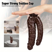 8.26in Double-Ended PVC Dildo Realistic Soft Anal Sex Toy For Women