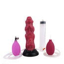 8.26in Dragon Ejaculating Inflatable Silicone Soft Animal Creature Dildo