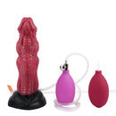 8.26in Dragon Ejaculating Inflatable Silicone Soft Animal Creature Dildo