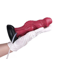 8.26in Dragon Ejaculating Inflatable Silicone Soft Animal Creature Dildo