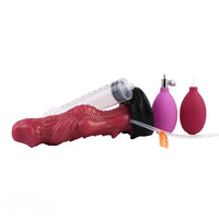 8.26in Dragon Ejaculating Inflatable Silicone Soft Animal Creature Dildo
