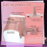 8.26in Ejaculating Dildo Pants Solid Thickened Integrated Strap-On Underwear