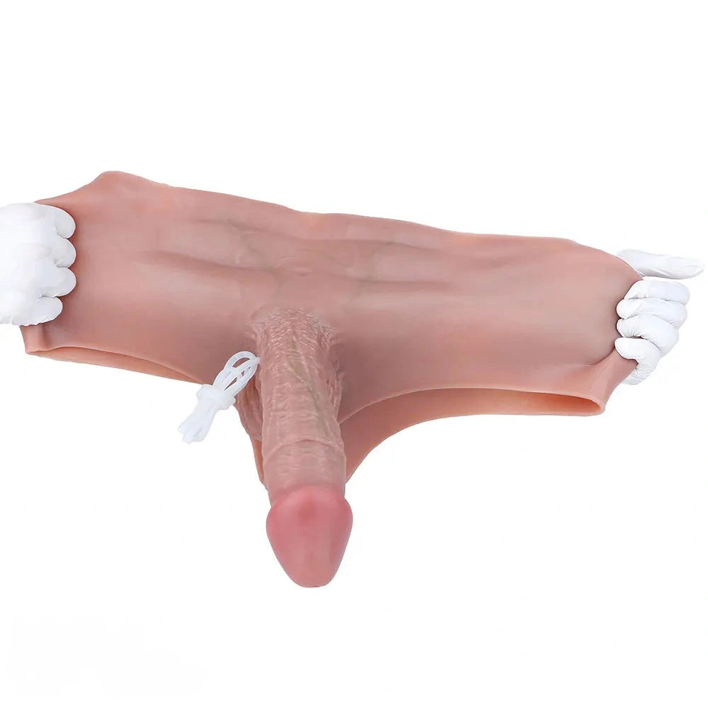 8.26in Ejaculating Dildo Pants Solid Thickened Integrated Strap-On Underwear