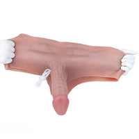 8.26in Ejaculating Dildo Pants Solid Thickened Integrated Strap-On Underwear