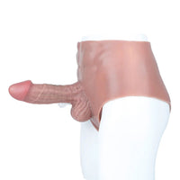 8.26in Ejaculating Dildo Pants Solid Thickened Integrated Strap-On Underwear