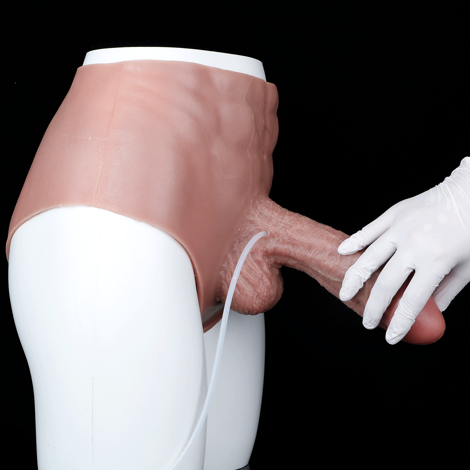 8.26in Ejaculating Dildo Pants Solid Thickened Integrated Strap-On Underwear