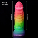 8.26in Fantasy Big Dragon Luminous Silicone Soft Women Men Dildo