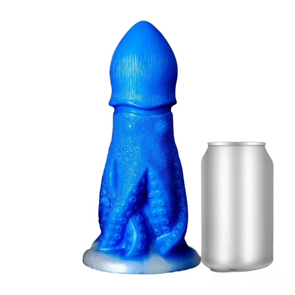 8.26in Fantasy Big Octopus Tentacle Silicone Soft Dildo Sex Toy