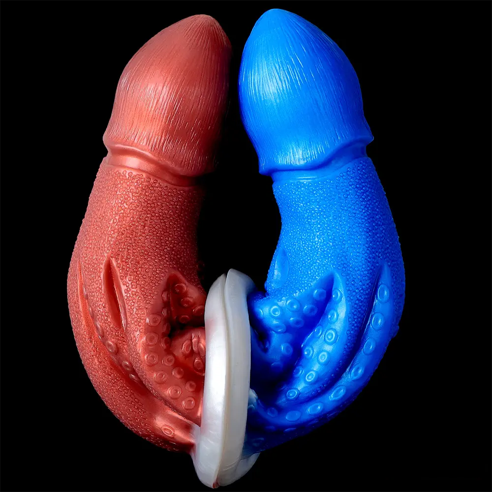 8.26in Fantasy Big Octopus Tentacle Silicone Soft Dildo Sex Toy