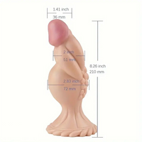 8.26in Fantasy Big Penis Suction Cup Dildo For Men Women Sex Orgasm