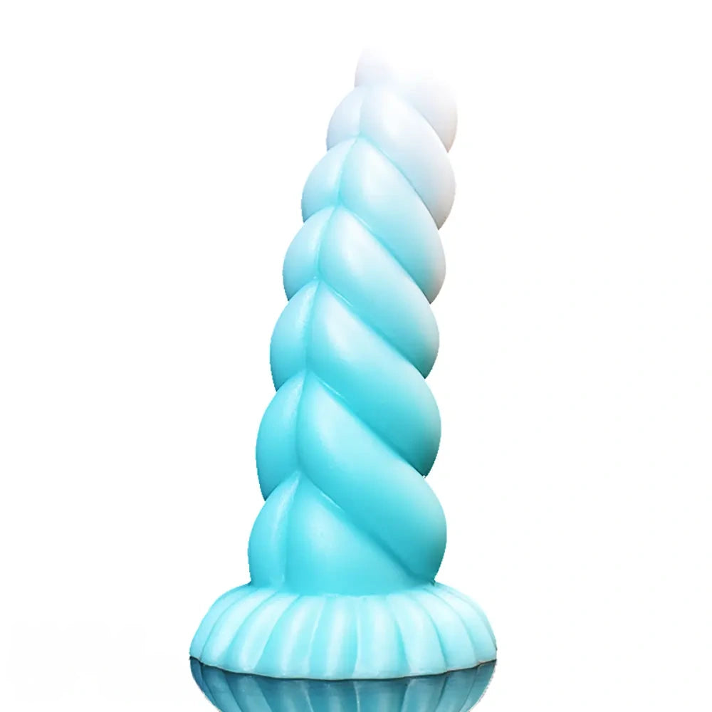 8.26in Fantasy Luminous Silicone Soft Dildo For Women Masturbation
