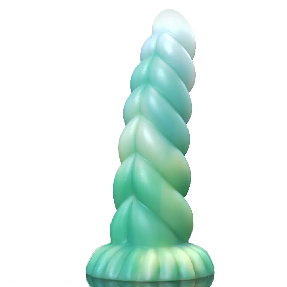 8.26in Fantasy Luminous Silicone Soft Dildo For Women Masturbation