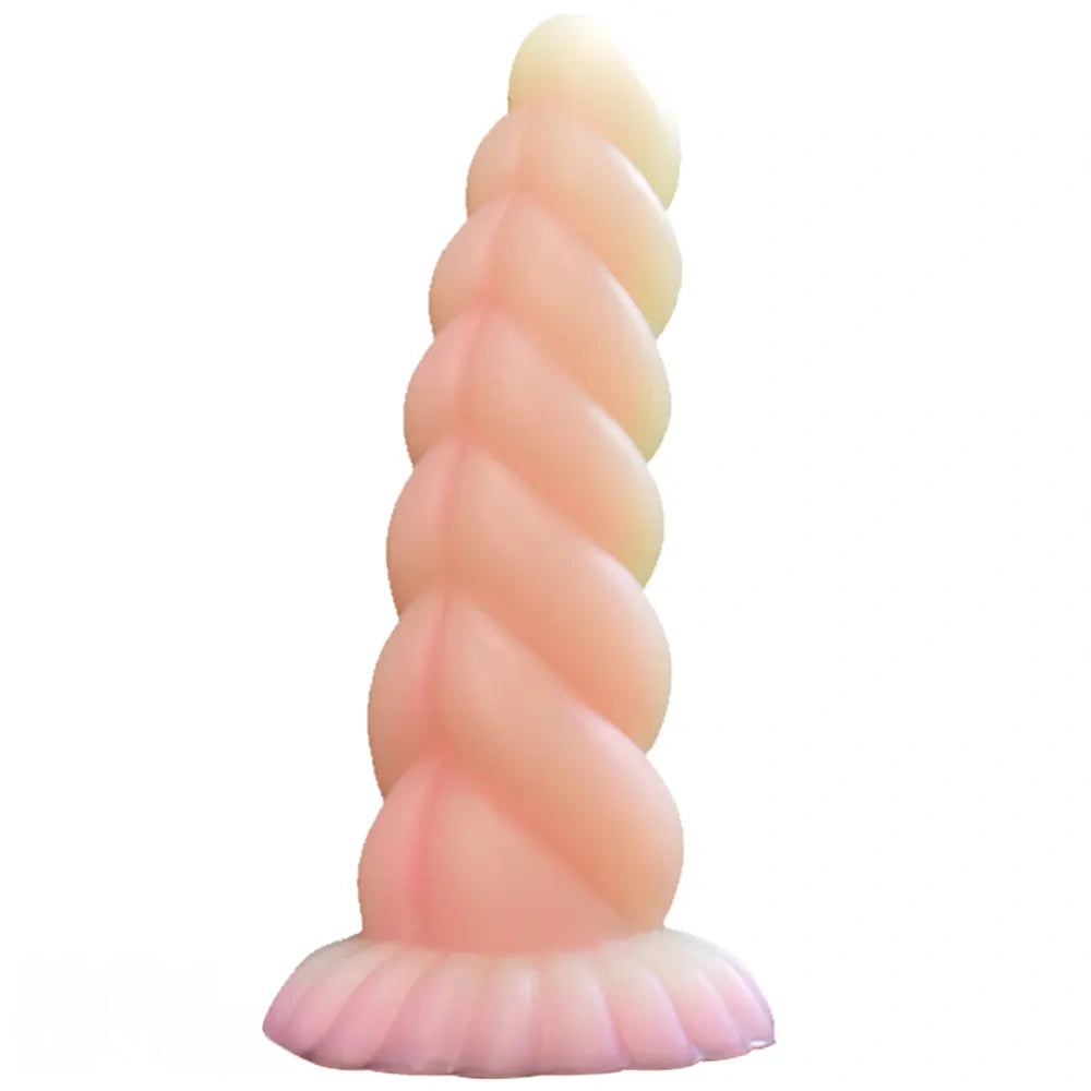 8.26in Fantasy Luminous Silicone Soft Dildo For Women Masturbation