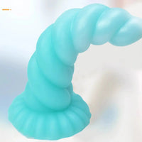 8.26in Fantasy Luminous Silicone Soft Dildo For Women Masturbation