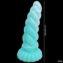 8.26in Fantasy Luminous Silicone Soft Dildo For Women Masturbation