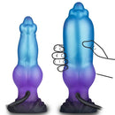 8.26in Fantasy Monster Knot Inflatable Silicone Dildo Realistic Felt Texture