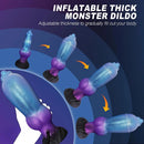 8.26in Fantasy Monster Knot Inflatable Silicone Dildo Realistic Felt Texture