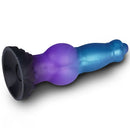 8.26in Fantasy Monster Knot Inflatable Silicone Dildo Realistic Felt Texture