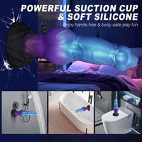 8.26in Fantasy Monster Knot Inflatable Silicone Dildo Realistic Felt Texture