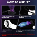 8.26in Fantasy Monster Knot Inflatable Silicone Dildo Realistic Felt Texture