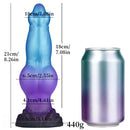 8.26in Fantasy Monster Knot Inflatable Silicone Dildo Realistic Felt Texture