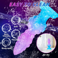 8.26in Fantasy Monster Tentacle Knot Silicone Soft Dildo For Stimulating