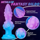 8.26in Fantasy Monster Tentacle Knot Silicone Soft Dildo For Stimulating