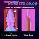 8.26in Fantasy Monster Tentacle Knot Silicone Soft Dildo For Stimulating