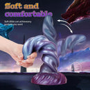 8.26in Fantasy Silicone Dildo Soft Head Spiral Grain For Clitoral Vaginal Sex