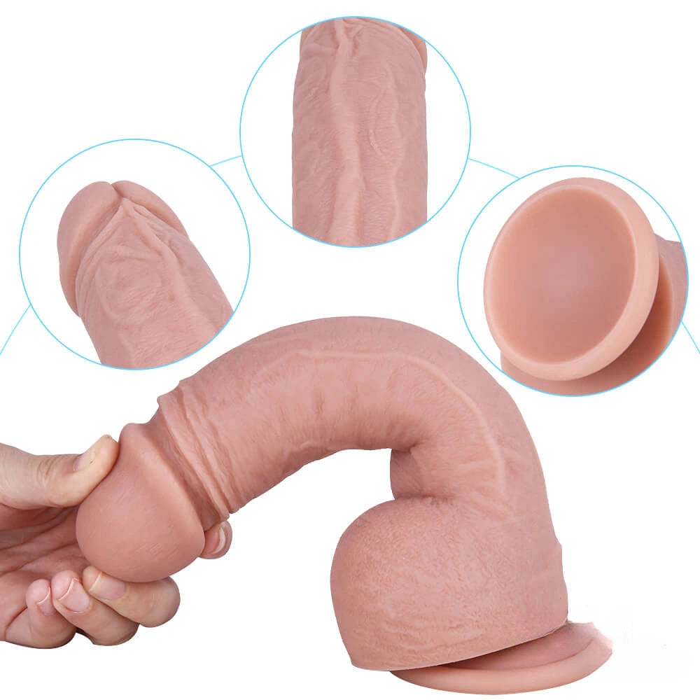 8.26in First-Timer Penis Dildo For Female Vagina Anal Masturbation