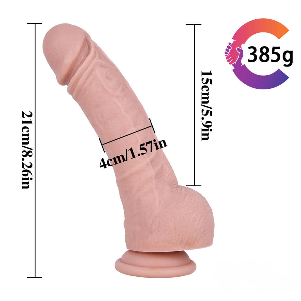 8.26in First-Timer Penis Dildo For Female Vagina Anal Masturbation