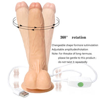 8.26in Flexible High Speeds Vibrating Swing Lifelike Dildo