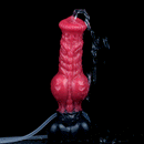 8.26in Horse Knotted Silicone Soft Big Dildo Ejaculating Penis Cock Sex Toy