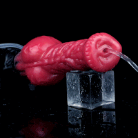 8.26in Horse Knotted Silicone Soft Big Dildo Ejaculating Penis Cock Sex Toy