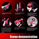 8.26in Horse Knotted Silicone Soft Big Dildo Ejaculating Penis Cock Sex Toy
