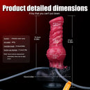 8.26in Horse Knotted Silicone Soft Big Dildo Ejaculating Penis Cock Sex Toy