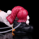 8.26in Horse Knotted Silicone Soft Big Dildo Ejaculating Penis Cock Sex Toy