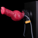 8.26in Horse Knotted Silicone Soft Big Dildo Ejaculating Penis Cock Sex Toy